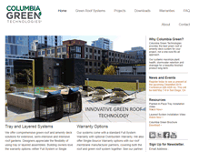 Tablet Screenshot of columbia-green.com